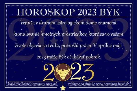 Horoskop Býk